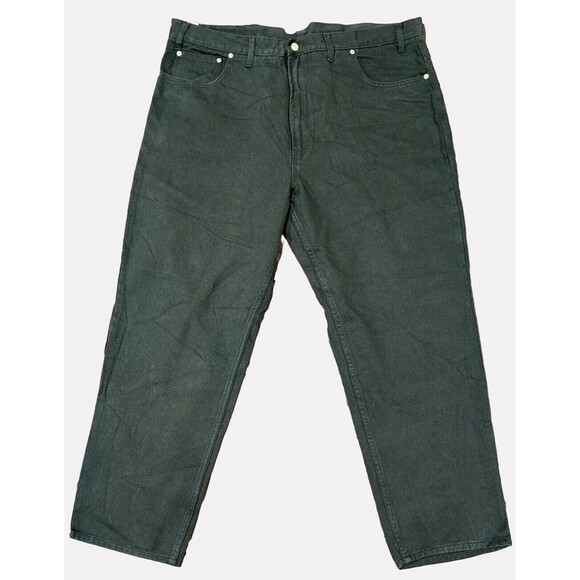 Vintage Hunter Green Jordache Relaxed Fit Denim Jeans Men's 46x32 (42x29) NWT - Picture 3 of 11